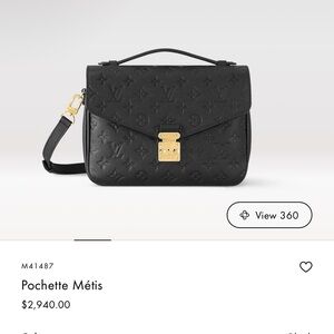 Louis Vuitton Black Pochette Métis